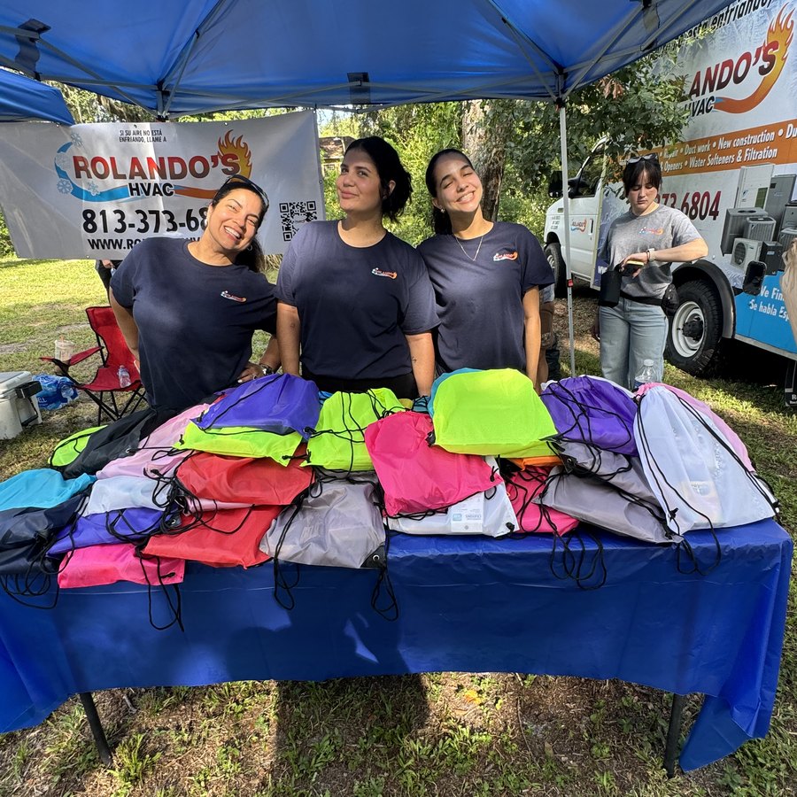 Back to school backpack giveaway outreach at First Victory Cathedral